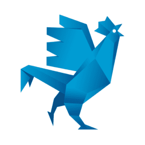 Logo la Frenchfab coq bleu